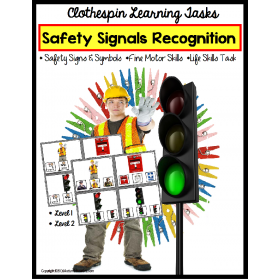 LIFE SKILLS Safety Signs and Symbols 48 Task Cards